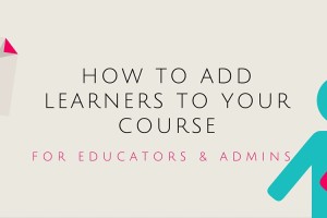 How to add learners to the course.